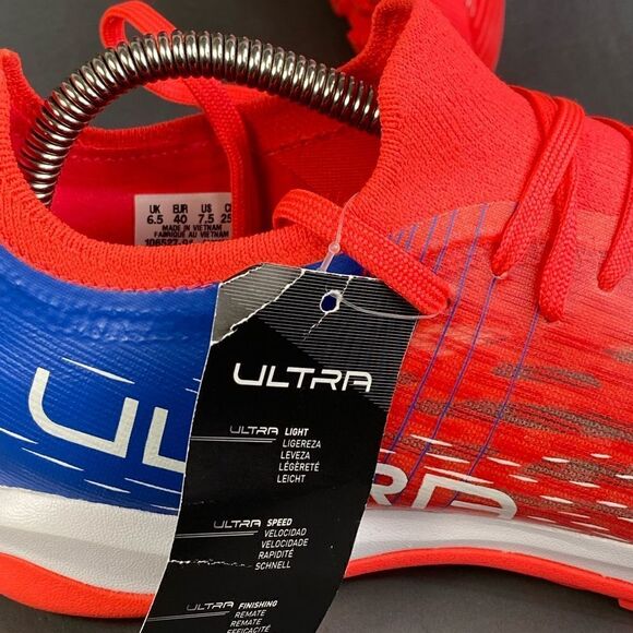 Puma Ultra 3.3 IT 'Sunblaze Bluemazing' athletic indoor socce Mens sens size 7.5 - Picture 6 of 11